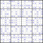 Судоку 20х20 #25 средний