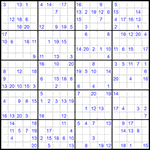 Судоку 20х20 #22 трудный