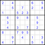 Судоку 9х9 #1443 легкий