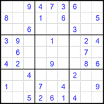 Судоку 9х9 #1444 легкий
