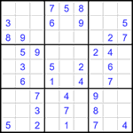 Судоку 9х9 #1446 легкий