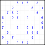 Судоку 9х9 #1449 легкий