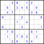 Судоку 9х9 #1450 легкий