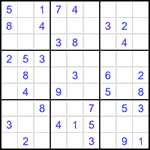 Судоку 9х9 #1451 легкий