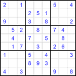 Судоку 9х9 #1452 легкий