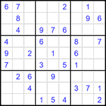 Судоку 9х9 #1454 легкий