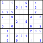 Судоку 9х9 #1455 легкий