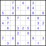 Судоку 9х9 #1457 легкий