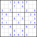 Судоку 9х9 #1458 легкий