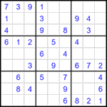 Судоку 9х9 #1460 легкий