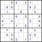 Судоку 9х9 #1463 легкий