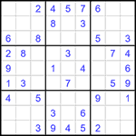 Судоку 9х9 #1465 легкий