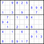 Судоку 9х9 #1466 легкий
