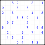 Судоку 9х9 #1467 легкий