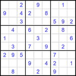 Судоку 9х9 #1473 легкий