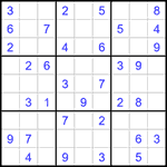 Судоку 9х9 #1475 легкий