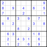 Судоку 9х9 #1476 легкий