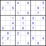 Судоку 9х9 #1477 легкий