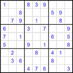 Судоку 9х9 #1480 легкий