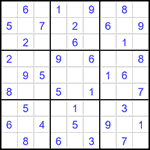 Судоку 9х9 #1481 легкий
