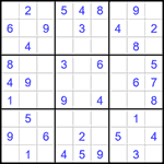Судоку 9х9 #1482 легкий