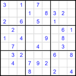 Судоку 9х9 #1484 легкий