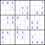 Судоку 9х9 #1485 легкий