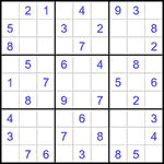 Судоку 9х9 #1486 легкий