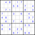 Судоку 9х9 #1489 легкий