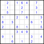 Судоку 9х9 #1490 легкий