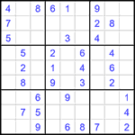 Судоку 9х9 #1491 легкий