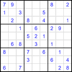 Судоку 9х9 #1493 легкий