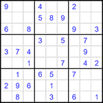 Судоку 9х9 #1494 легкий