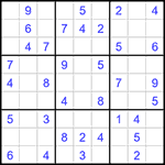 Судоку 9х9 #1498 легкий