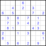 Судоку 9х9 #1411 средний