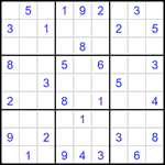 Судоку 9х9 #1412 средний