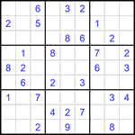 Судоку 9х9 #1413 средний