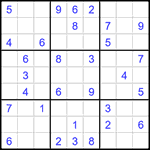 Судоку 9х9 #1414 средний