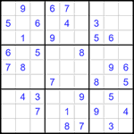 Судоку 9х9 #1415 средний