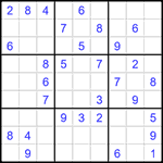 Судоку 9х9 #1416 средний