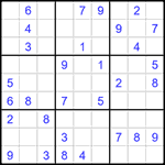 Судоку 9х9 #1419 средний