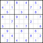 Судоку 9х9 #1420 средний