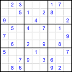 Судоку 9х9 #1421 средний