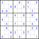 Судоку 9х9 #1423 средний