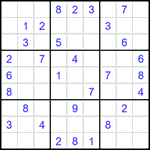 Судоку 9х9 #1424 средний