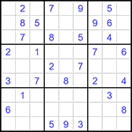 Судоку 9х9 #1427 средний