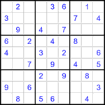 Судоку 9х9 #1428 средний