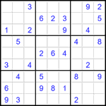 Судоку 9х9 #1429 средний