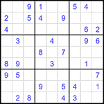 Судоку 9х9 #1430 средний