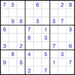 Судоку 9х9 #1431 средний